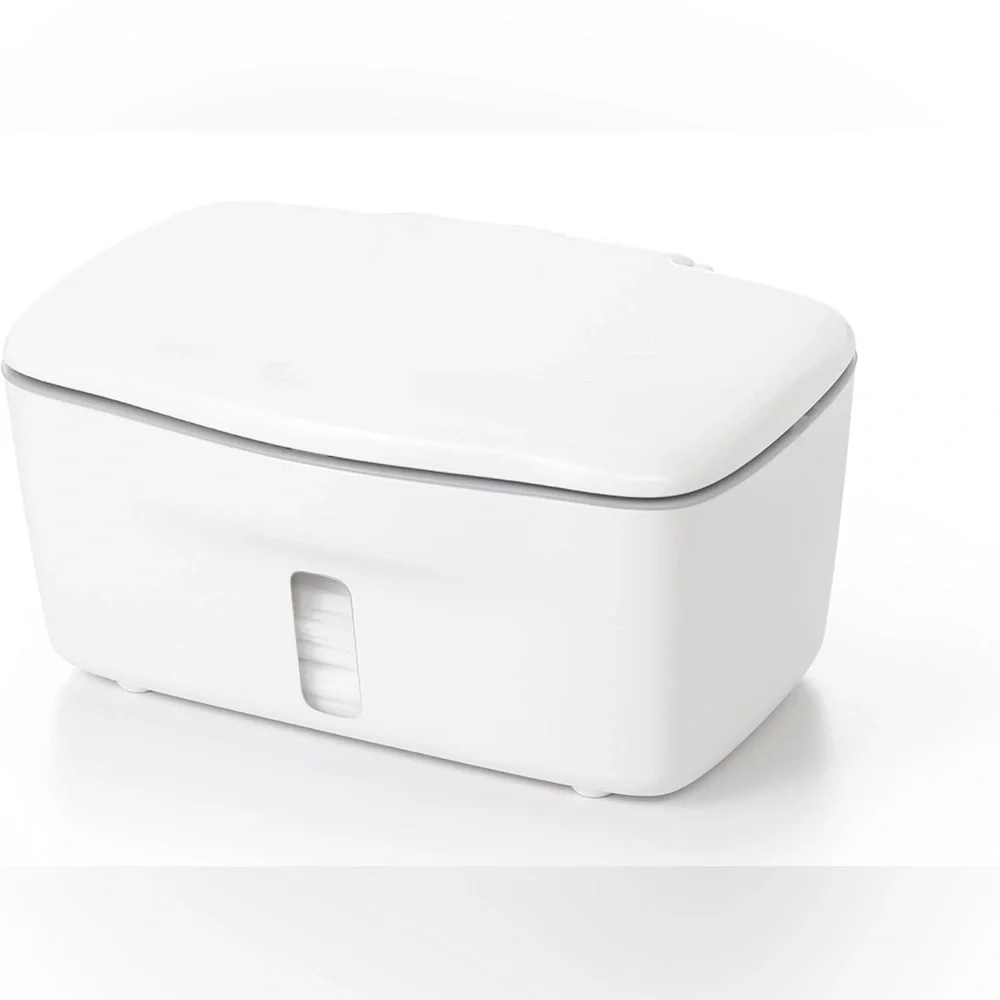 OXO Tot Perfect Pull Wipes Dispenser For Baby, White & Gray